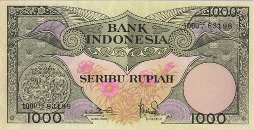 1959 Indonesia 1000 Rupiah