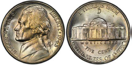 1943-D Jefferson nickel