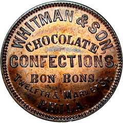 Whitman & Son Chocolate Token reverse