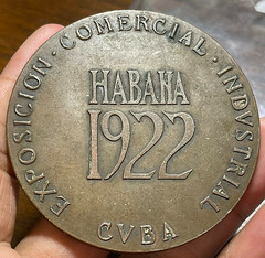 1922 Habana Medal Rev