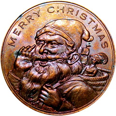 1910 Wanamaker Santa Claus Medal obverse