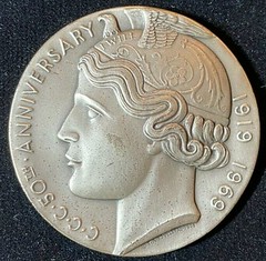 Chicago Coin Club 50th Anniversary Medal obverse