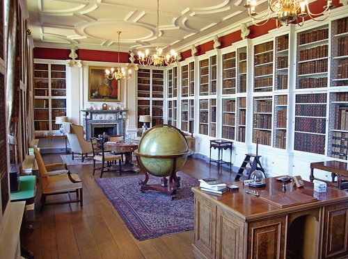 library at Lamport Hall