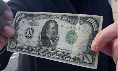 Salvation Army's thousand dollar bill mystery