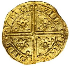 Gold Penny of Henry III reverse