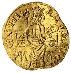 Gold Penny of Henry III obverse