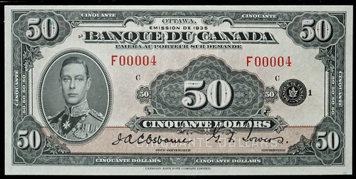TCNC 2022-02 Lot 642 Bank of Canada 1935 $50
