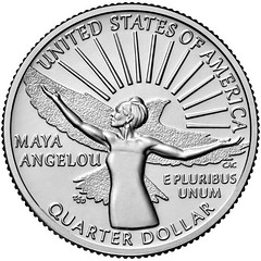 Maya Angelou quarter reverse