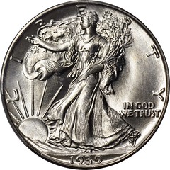 1939-D Walking Liberty Half Dollar obverse