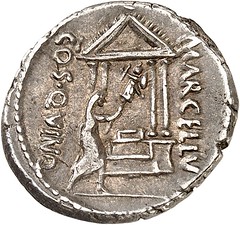 Last Coins of Syracuse 07 P. Cornelius Lentulus Marcellinus. Denarius reverse