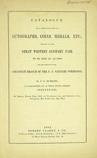 1864 Cincinnati Sanitary Fair sale catalog