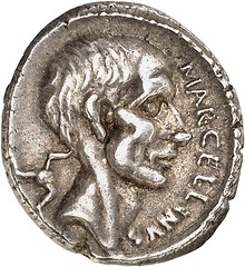 Last Coins of Syracuse 07 P. Cornelius Lentulus Marcellinus. Denarius obverse