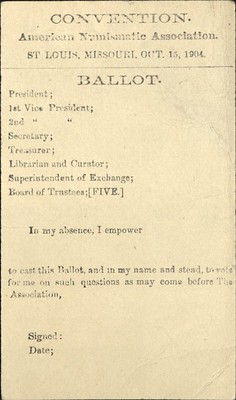 1904 ANA proxy postcard