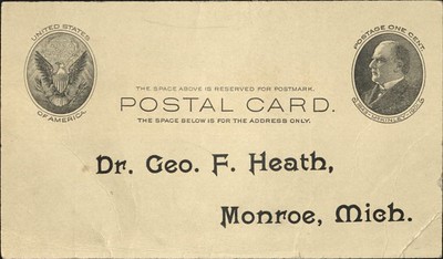 1904 ANA proxy postcard address side