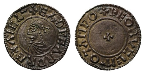 Edward the Martyr silver portrait Penny