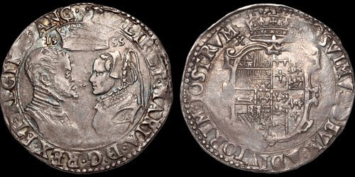 Davission Auction 41 Lot 170 Philip II with Mary