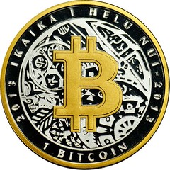 2013 Lealana Gold B 1 Bitcoin obverse
