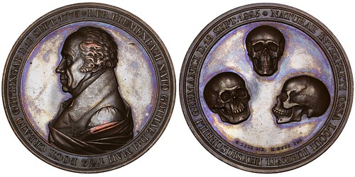 1825 Johann Friedrich Blumenbach skulls medal