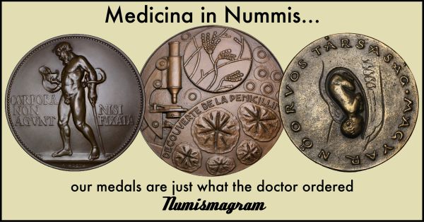 Numismagram E-Sylum ad54 Medicina in Nummis