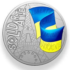 Paris Mint Solidarity with Ukraine Medal obverse