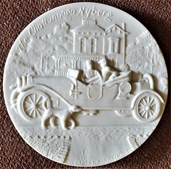 Chester Martin porcelain medal Chattanooga Nyberg automobile