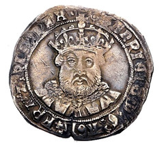 Henry VIII old coppernose coin