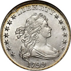 1799 Draped Bust Dollar obverse