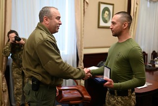 Roman Hrybov receives go f yourself medal
