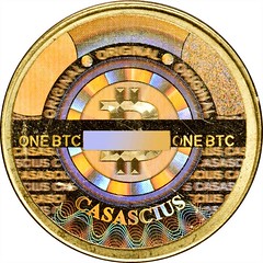 2013 Casascius 1 Bitcoin reverse