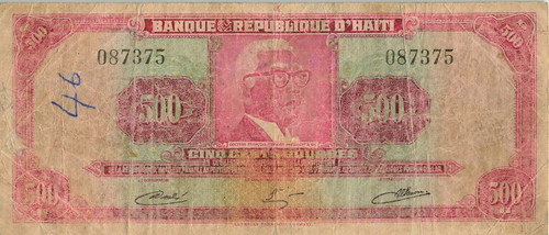 WBNA Sale 24 Lot 24139 Haiti 500 Gourdes 1979