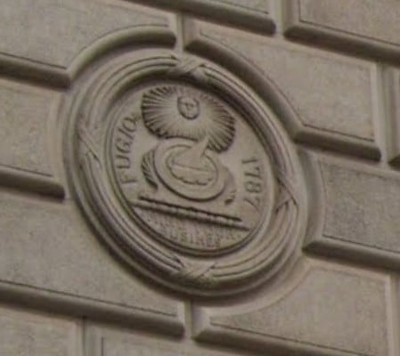 Fugio Cent on Bank Building