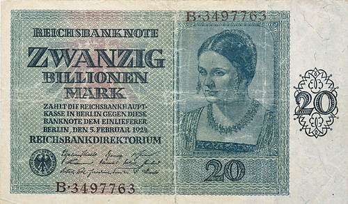 Germany 20 trillion mark note