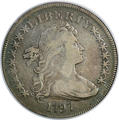 1797 Small Eagle Dollar obverse
