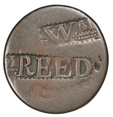 William Reed Counterstamp on Large Cent obverse