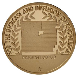 The Great Americans Medal reverse