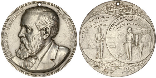 Benjamin Harrison Indian Peace Medal