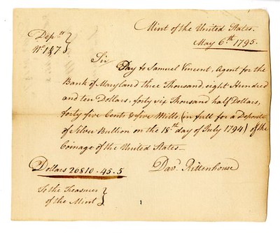 Rittenhouse letter 1795 May 6