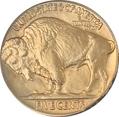 1933 Dan Carr Buffalo Nickel reverse