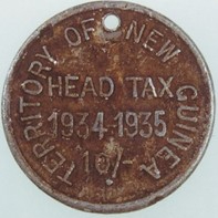 New Guinea Head Tax Token 1934-1935
