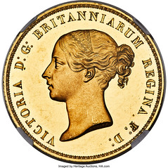 Victoria gold Proof Una and the Lion 5 Pounds 1839 PR62 Ultra Cameo NGC_Heritage_Auctions