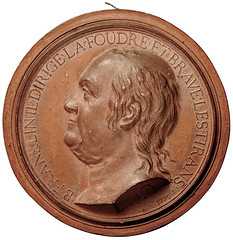 Benjamin Franklin Nini Terracotta Medal obverse