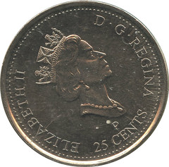 1320-2 Obverse 2000P 25 CAD Cent