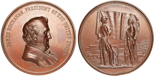 James Buchanan Indian peace medal