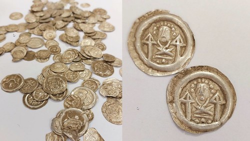 medieval bracteate hoard discovered in Poland