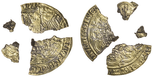 Lot 64 - Pre-Treaty period, Noble, a contemporary imitation in gilt-silver