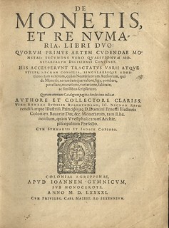 de Monetis et re Numa title page