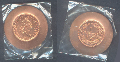 Bashlow Confederate Cent copper