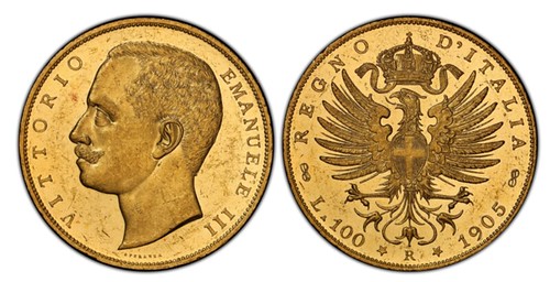 1905 Italy Vittorio Emanuele III 100 Lire