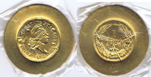 Bashlow Confederate Cent goldine