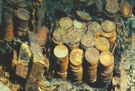Uncle Billy gold coin stacks